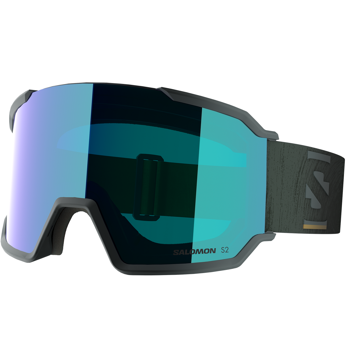 Salomon S/View 3 GREEN GABLES/Mid Blue Goggles