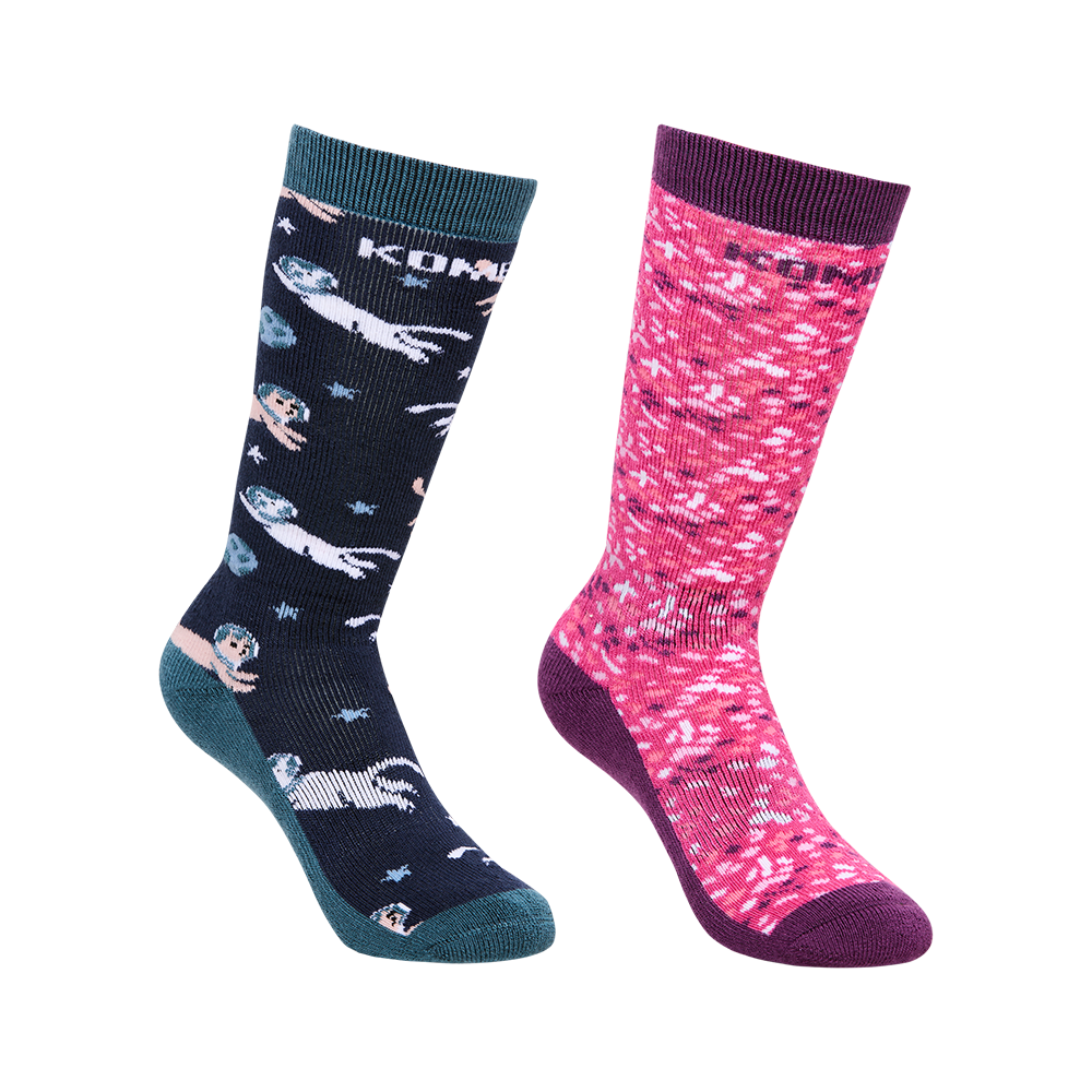 Kombi Rumble Twin Pack Junior Sock - Astro Cat