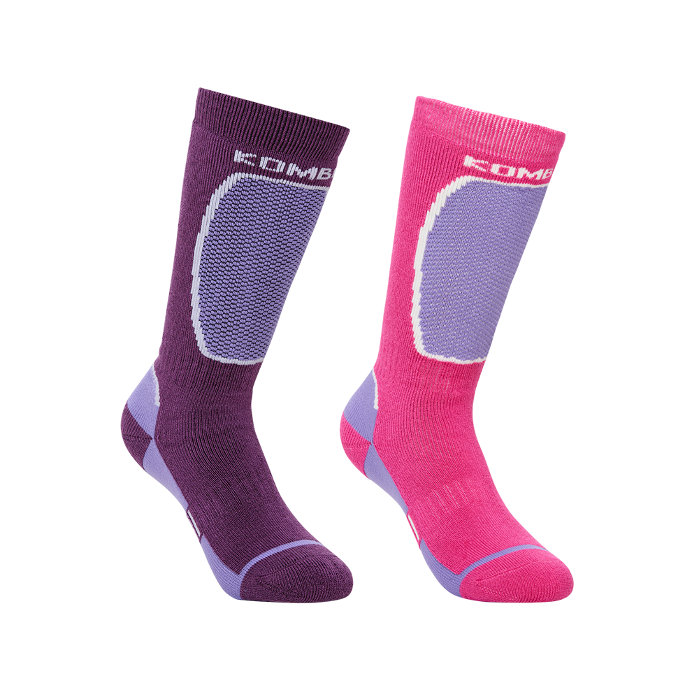 Kombi The Brave Twin Pack Junior Sock - Luxury Purple