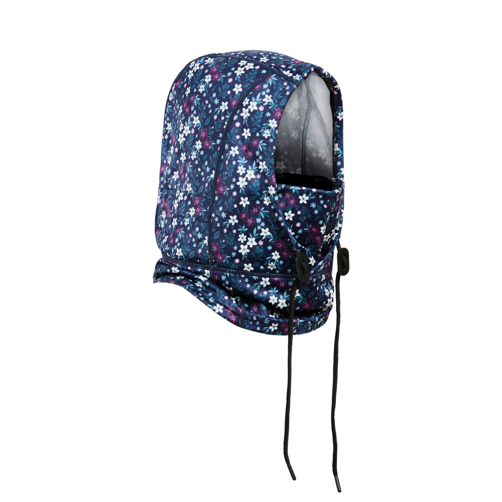 Kombi Velvet Fleece Helmet Balaclava Juniors - Winter Floral