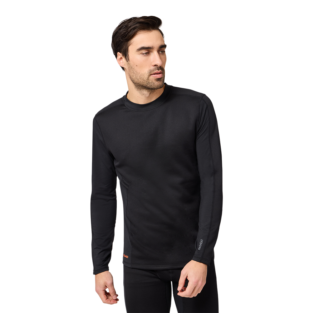 Kombi Redheat Grid Mid Crew Top Men - Black