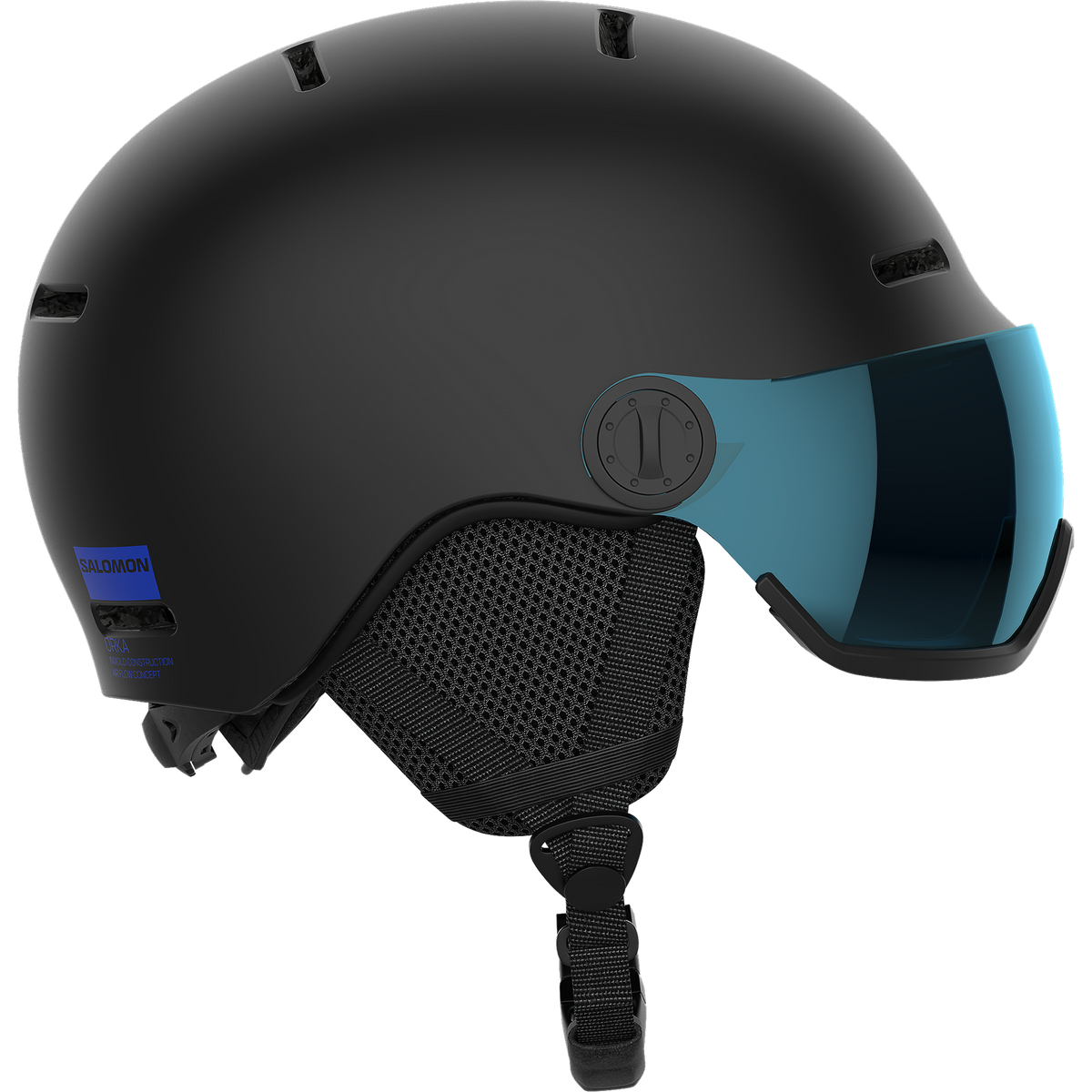 Salomon Orka Visor Junior Helmet - Black / Blue