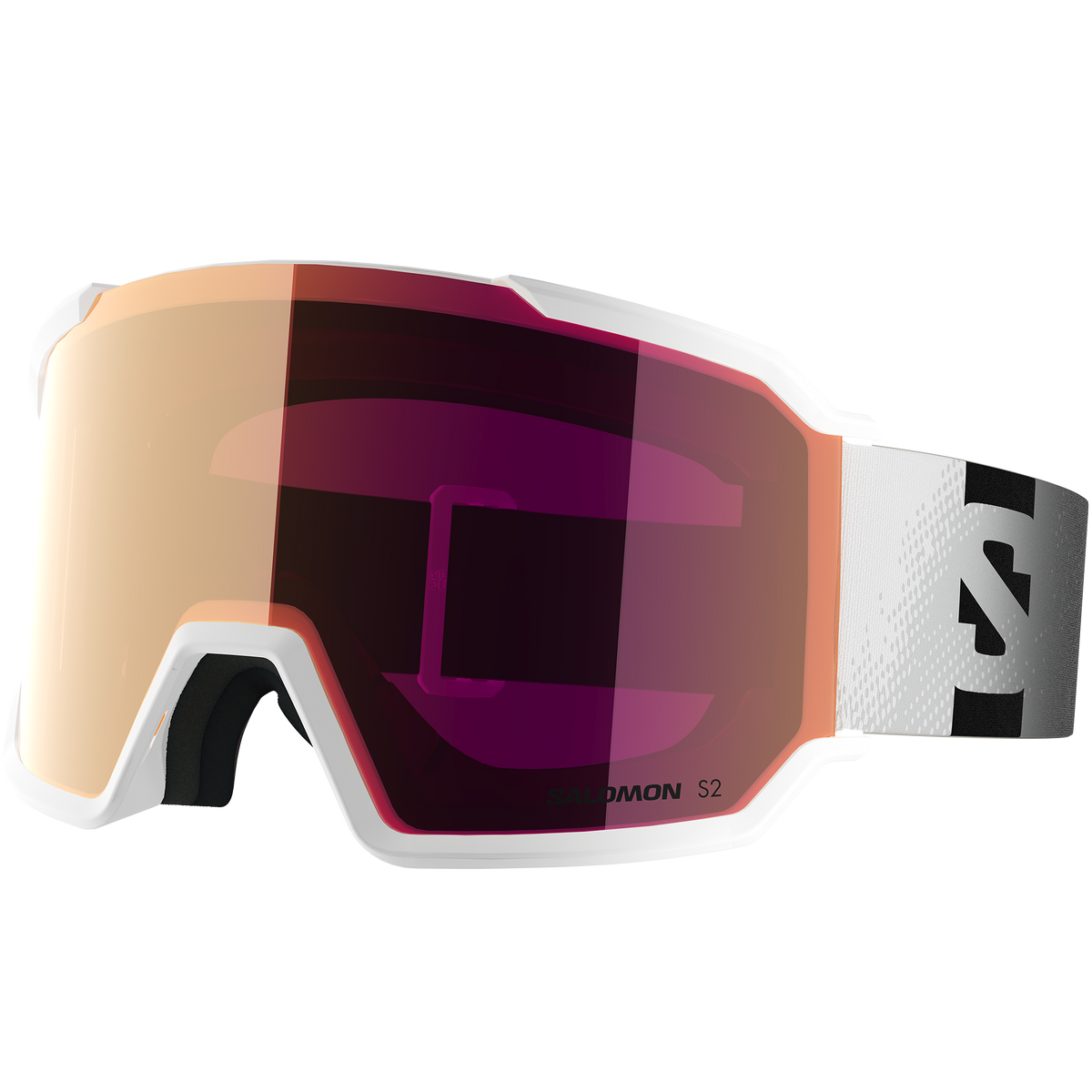 Salomon S/View 3 WHITE/Ruby Goggles