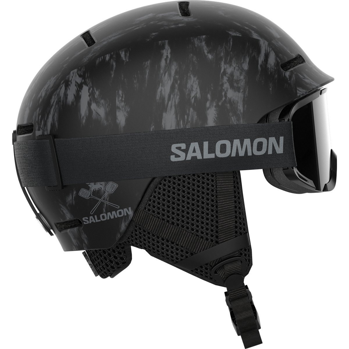 Salomon PLAYER COMBO Black Junior Helmet & Goggle Set
