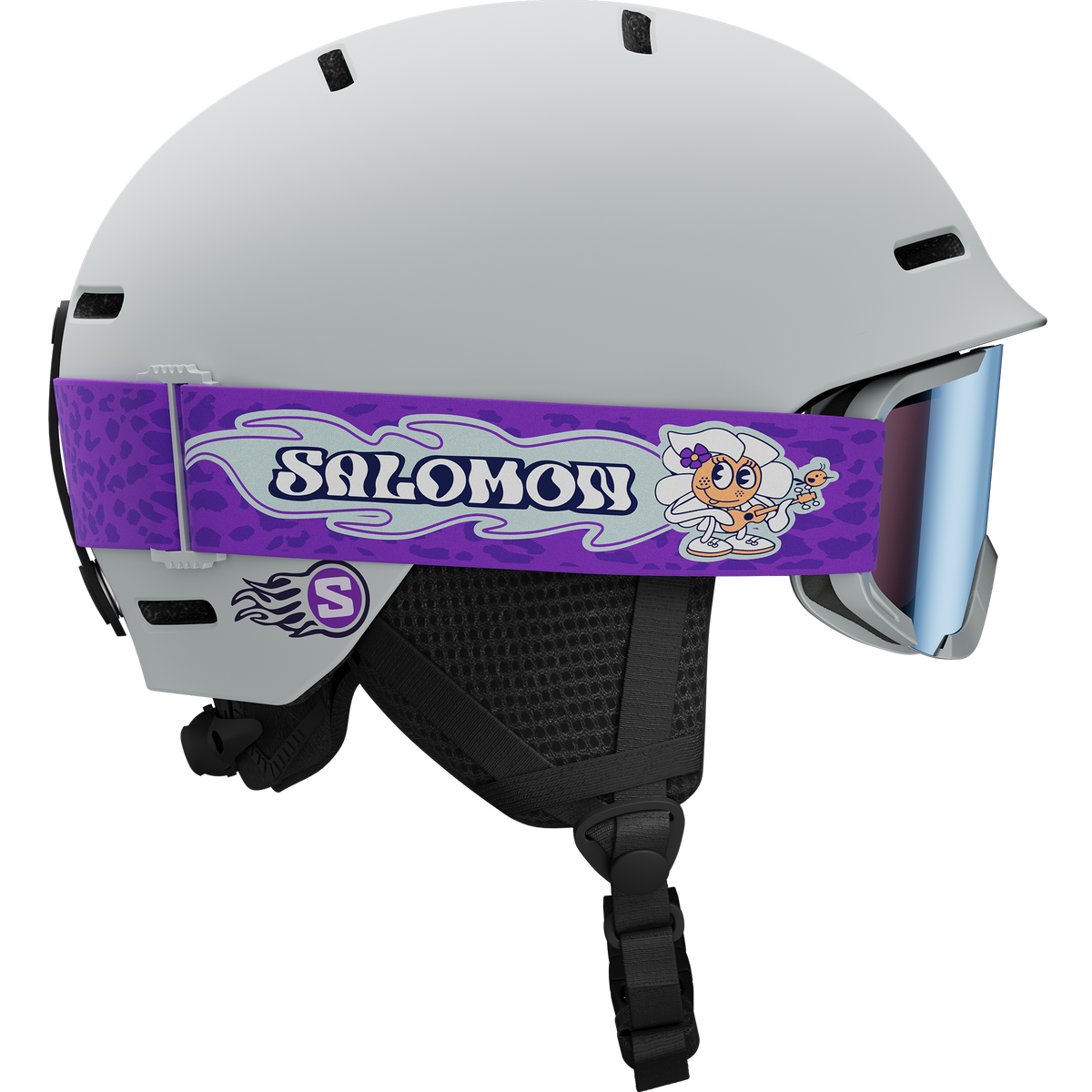 Salomon PLAYER COMBO Ice Flow Junior Helmet & Goggle Set